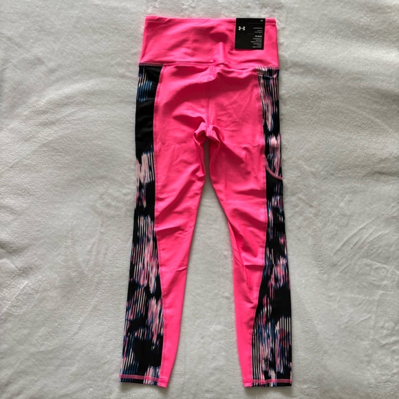 UNDER ARMOUR Compression High Rise Ankle Pink Legging--XS - Picture 8 of 15